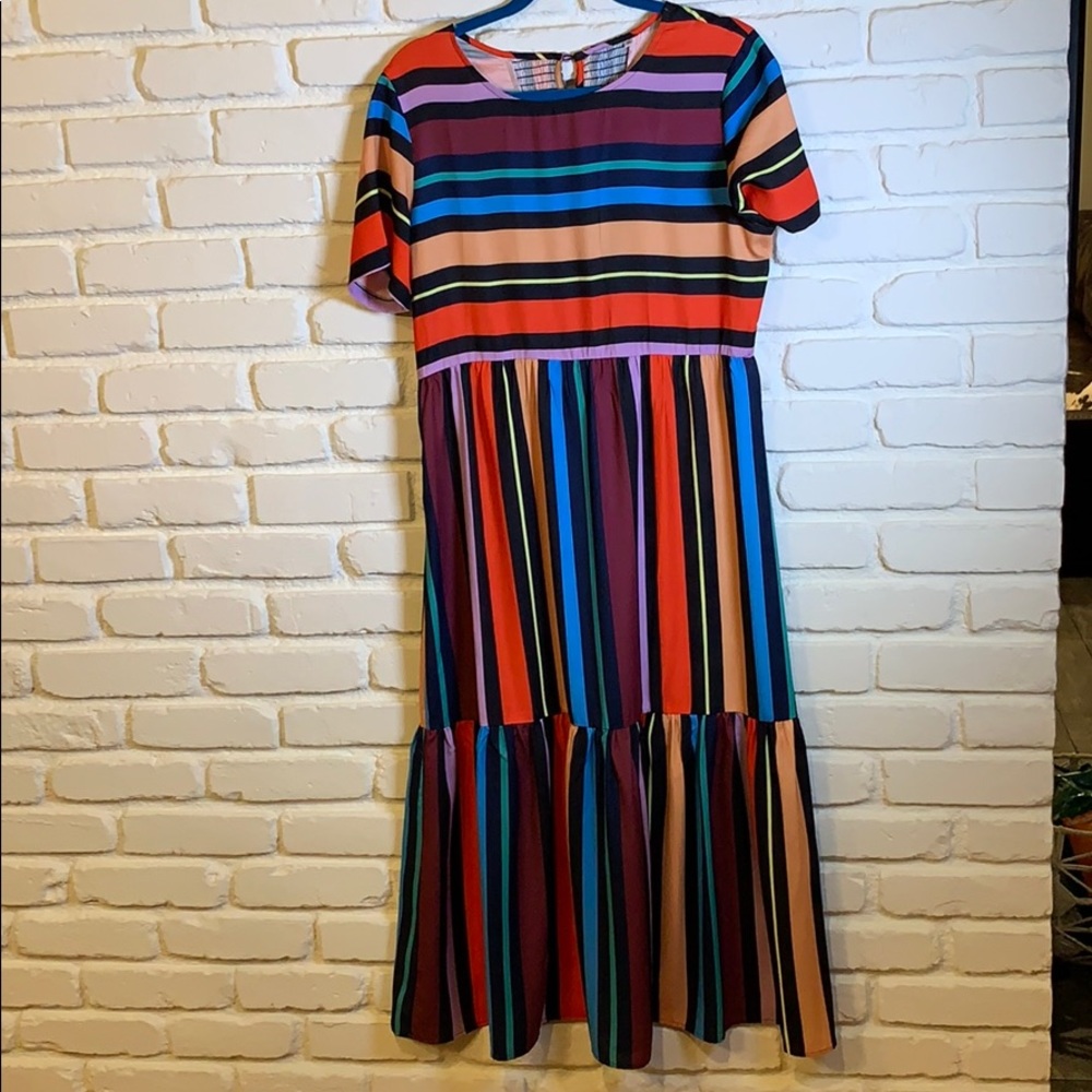 Multi Colored Stripe Maxi Dress